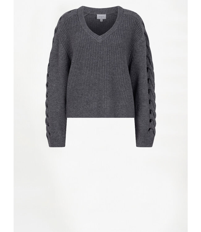 Dante 6 Palomo braided sweater grey