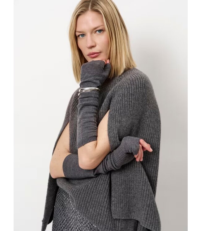Dante 6 Romi Cape Sweater granite grey