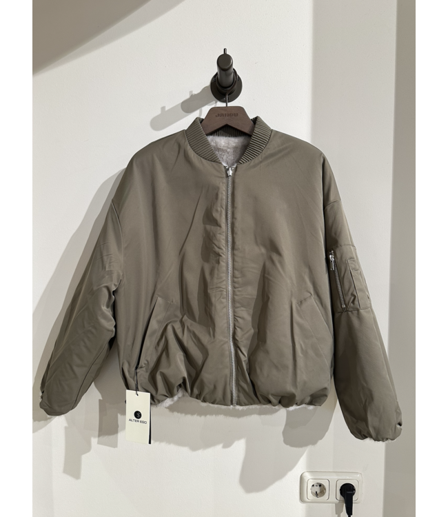 Alter Ego Pearl bomber faux mink nylon