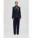 Stine Goya Belted Tailored Pants Dark Blue