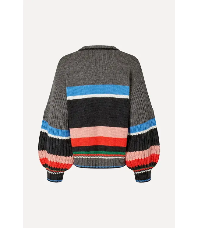 Stine Goya Crewneck Chunky Sweater Stripes