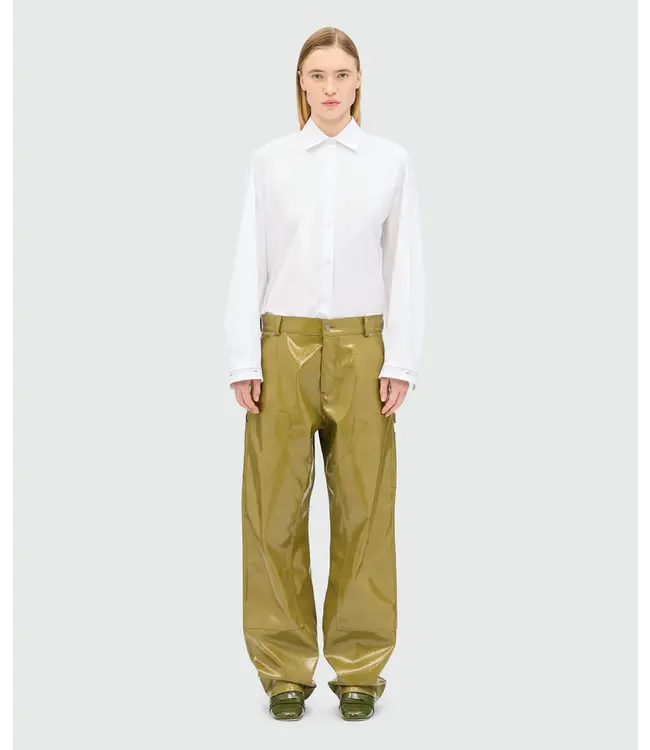 MSGM Pantalone Olive Green