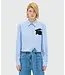 MSGM Camicia Shirt Light Blue Stripe