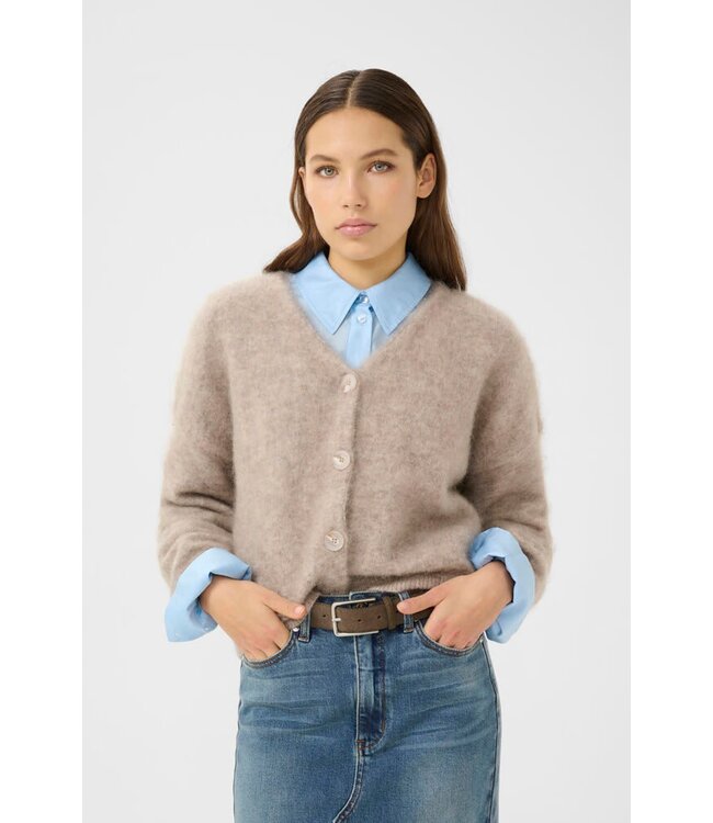 Gestuz Debbie Cardigan Warm Sand Melange