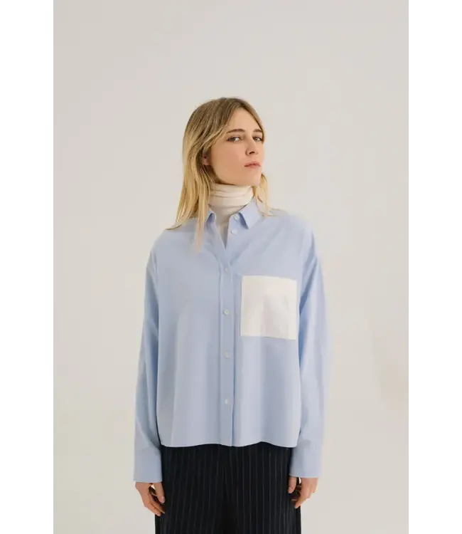 Sacrecoeur Collection Andrea Blouse Blue