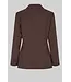 Second Female Fique Fitted Blazer Chocolate Plum