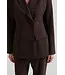 Second Female Fique Fitted Blazer Chocolate Plum