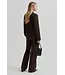 Second Female Fique Fitted Blazer Chocolate Plum