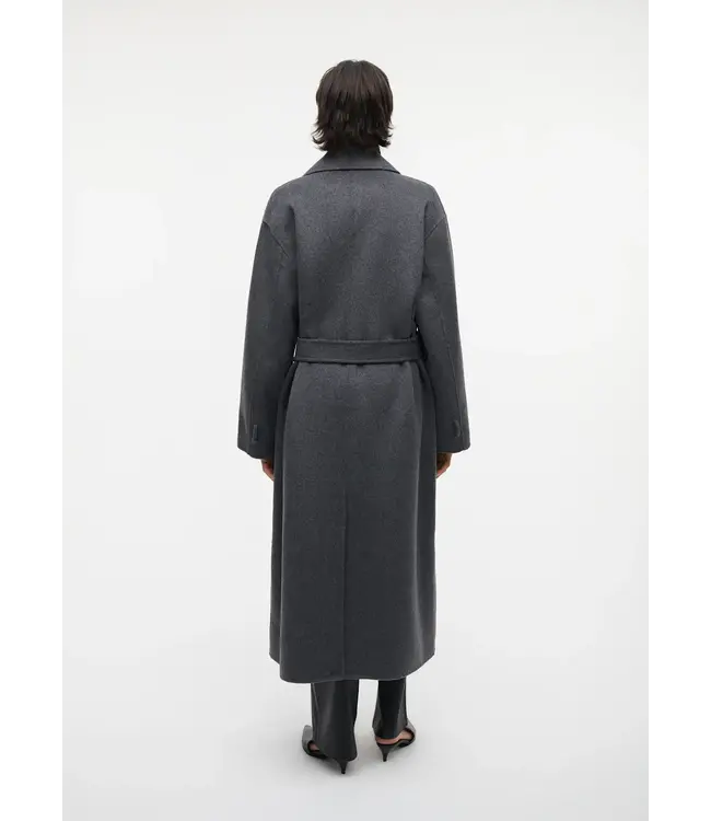 Studio AR Mae Wool Blend Dark Grey Melange