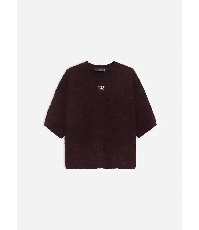 Studio AR Jessica Boucle Knit Omni Red