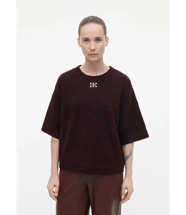 Studio AR Jessica Boucle Knit Omni Red