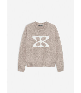 Studio AR Kirsten Boucle Knit Camel Melange