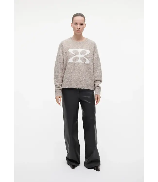 Studio AR Kirsten Boucle Knit Camel Melange