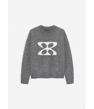 Studio AR Kirsten Boucle Knit Raven Melange