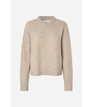 Samsøe Samsøe Samelody vneck light grey melange