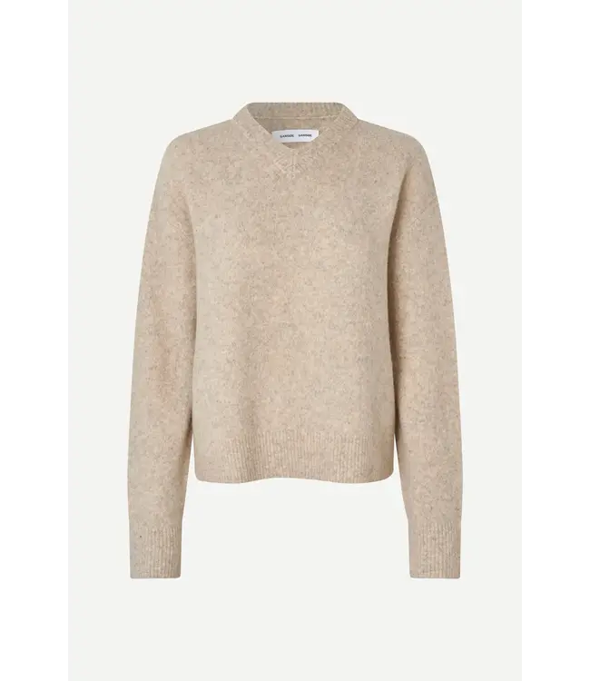 Samsøe Samsøe Samelody vneck light grey melange