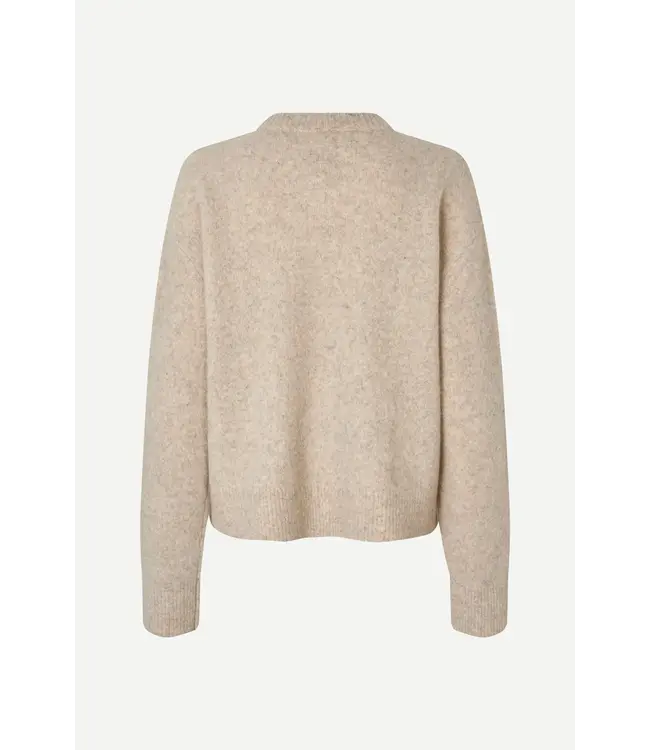 Samsøe Samsøe Samelody vneck light grey melange