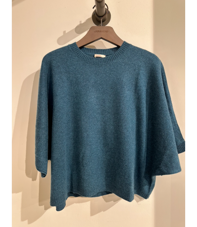 Absolut Cashmere Bettina Heathered Teal