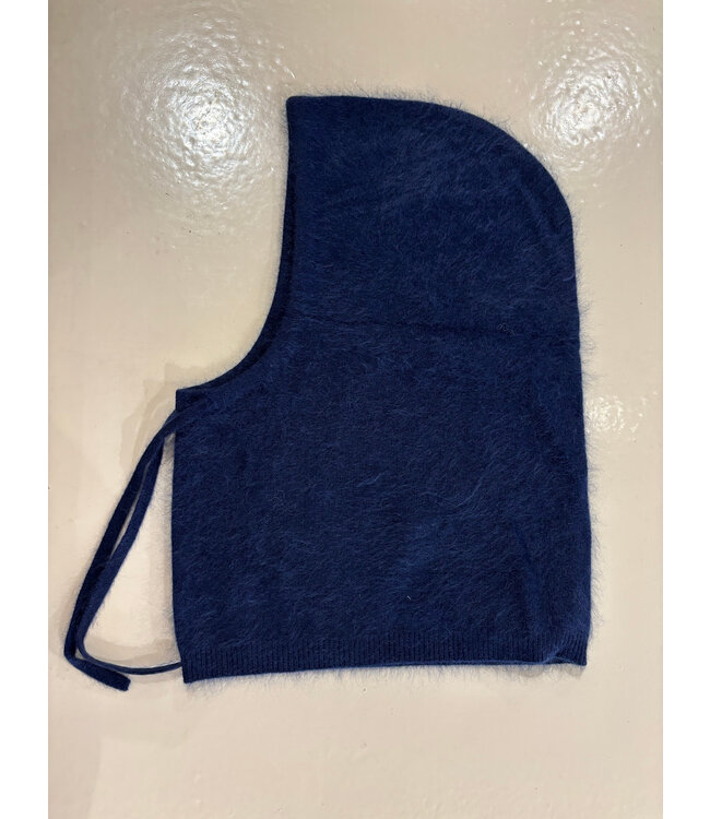 Absolut Cashmere Amada navy Balaclava fluffy cashmere