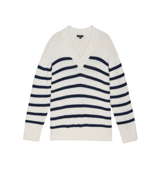 Rails Penny ivory navy stripe knit