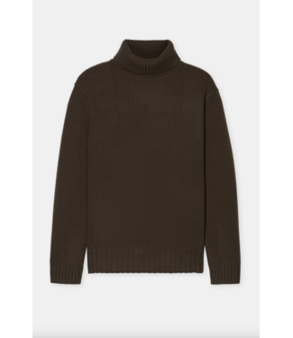 Closed Turtle Neck Jumper Marsh Green