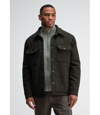 Butcher of Blue Norbu Padded Wool Jacket Mocha Brown