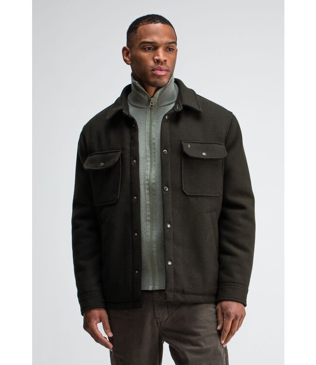 Butcher of Blue Norbu Padded Wool Jacket Mocha Brown