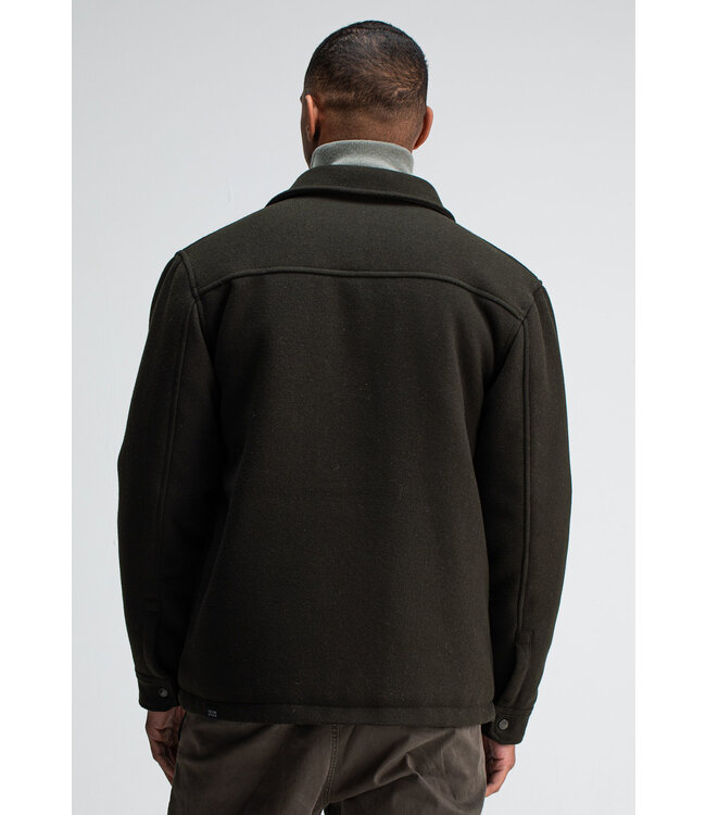 Butcher of Blue Norbu Padded Wool Jacket Mocha Brown