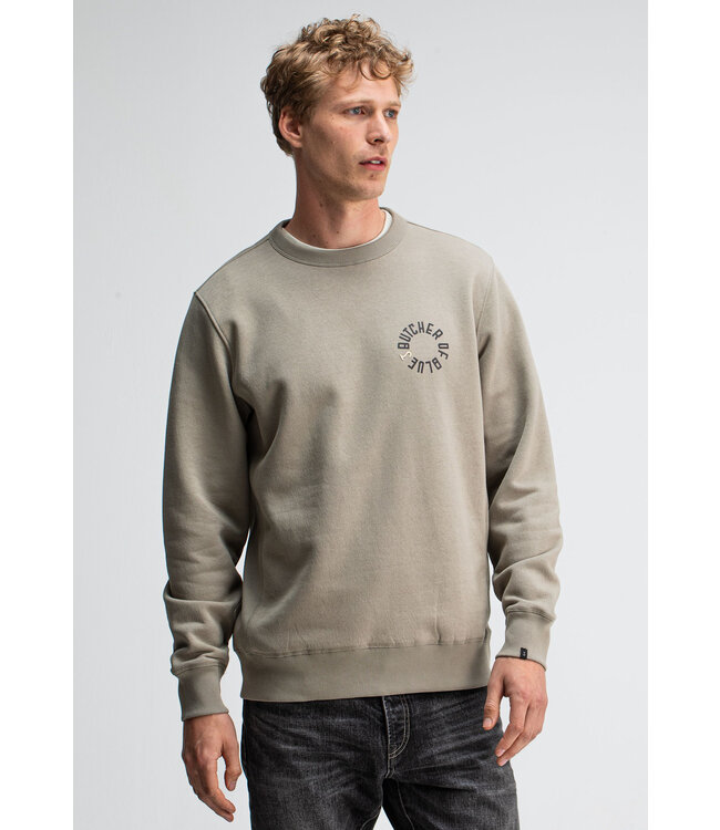 Butcher of Blue Army Circle Crew Slate Grey