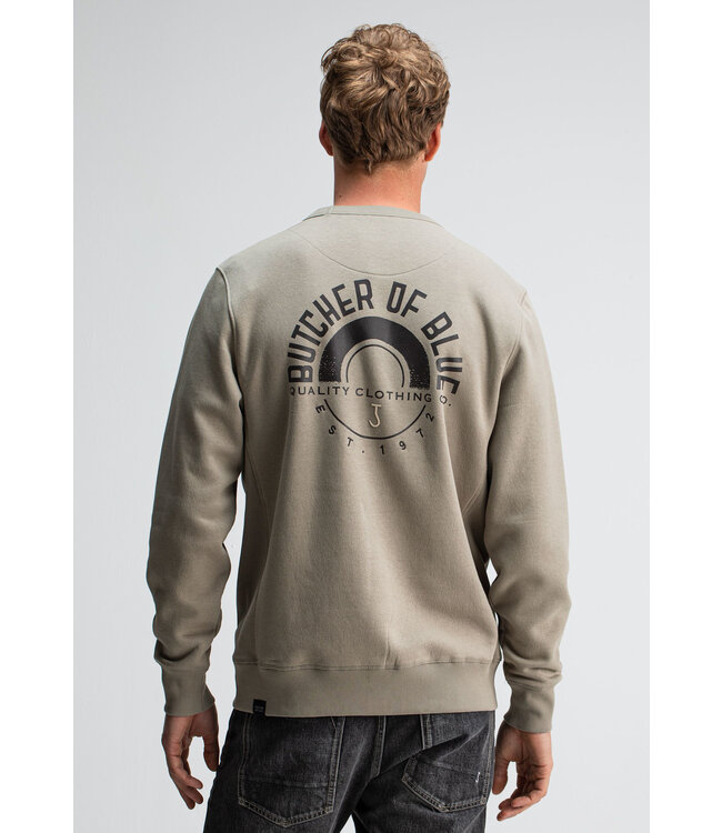 Butcher of Blue Army Circle Crew Slate Grey