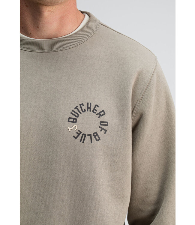 Butcher of Blue Army Circle Crew Slate Grey