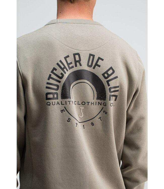 Butcher of Blue Army Circle Crew Slate Grey