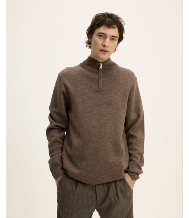 The GoodPeople Kamark Sweater  Mid Brown 3205