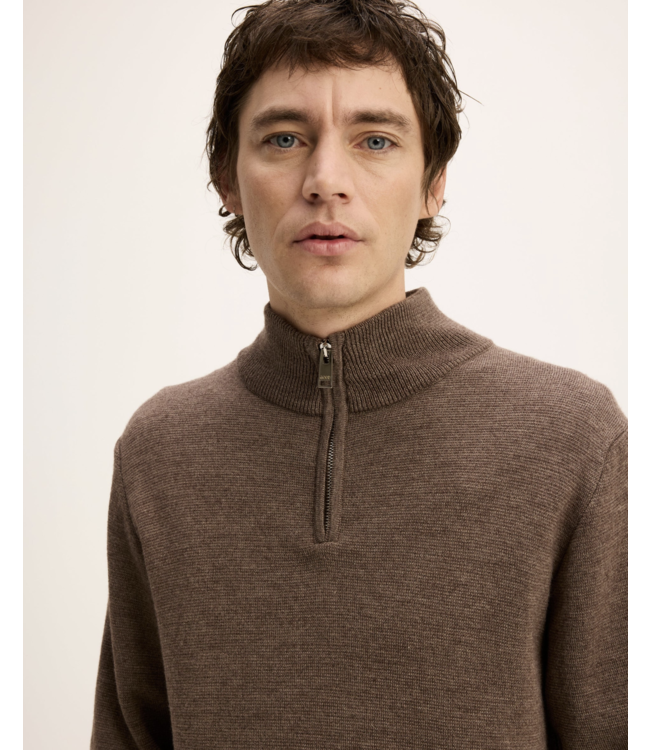 The GoodPeople Kamark Sweater  Mid Brown 3205