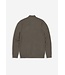 Butcher of Blue Clifden Halfzip sweater mocha brown