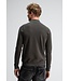 Butcher of Blue Clifden Halfzip sweater mocha brown