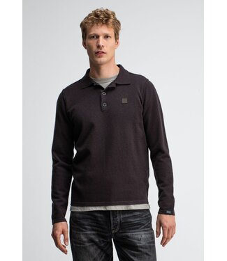 Butcher of Blue Clifden polo sweater topaz brown