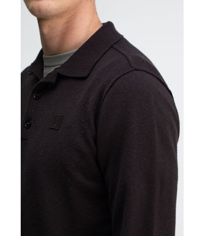 Butcher of Blue Clifden polo sweater topaz brown