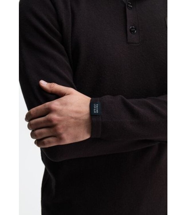 Butcher of Blue Clifden polo sweater topaz brown