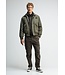 Butcher of Blue Carlo Satin Bomber Dk. Granite Green