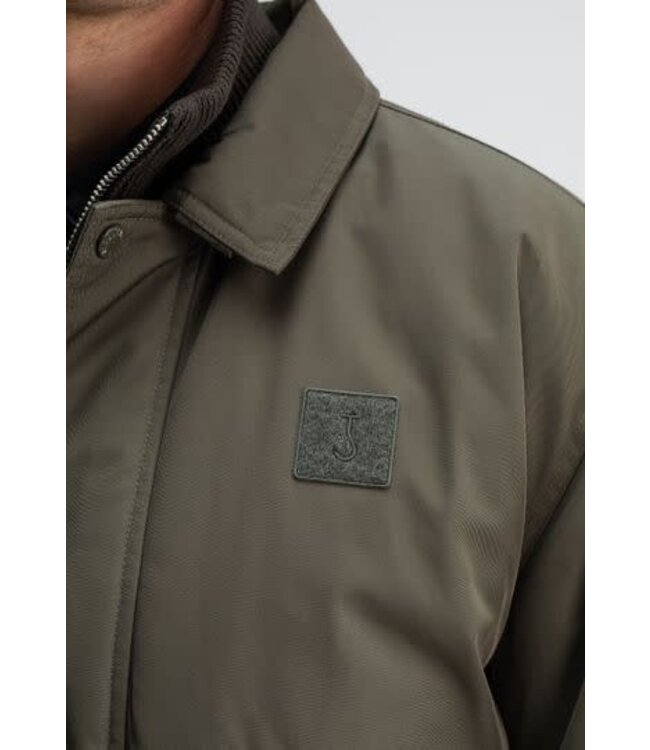 Butcher of Blue Carlo Satin Bomber Dk. Granite Green