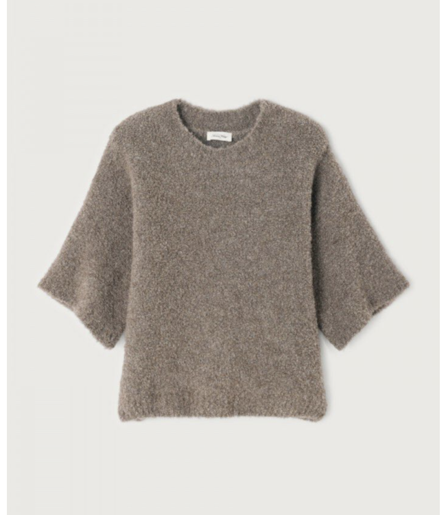 American Vintage Zolly ss taupe chine pull