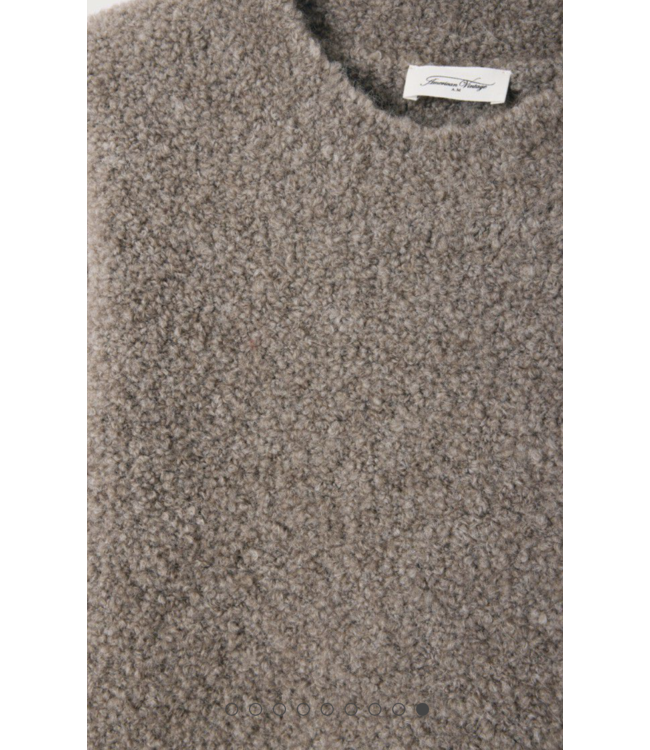 American Vintage Zolly ss taupe chine pull