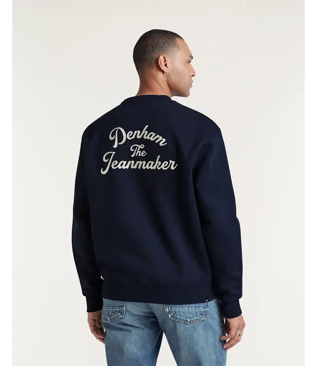 Denham Arch Sweat navy blazer