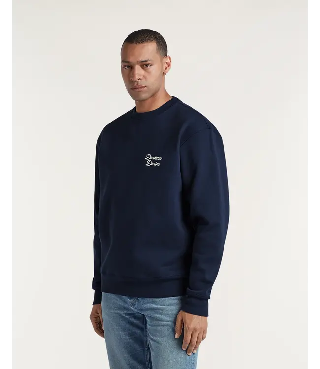 Denham Arch Sweat navy blazer