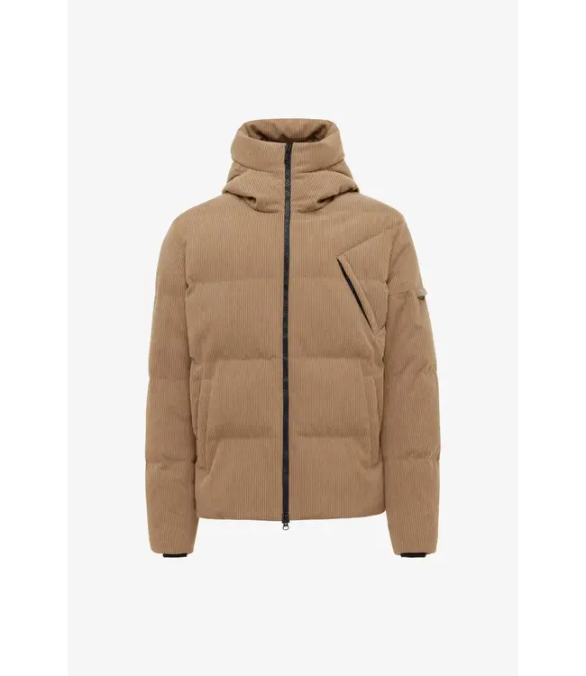 Genti Cross Jacket rib  beige 048