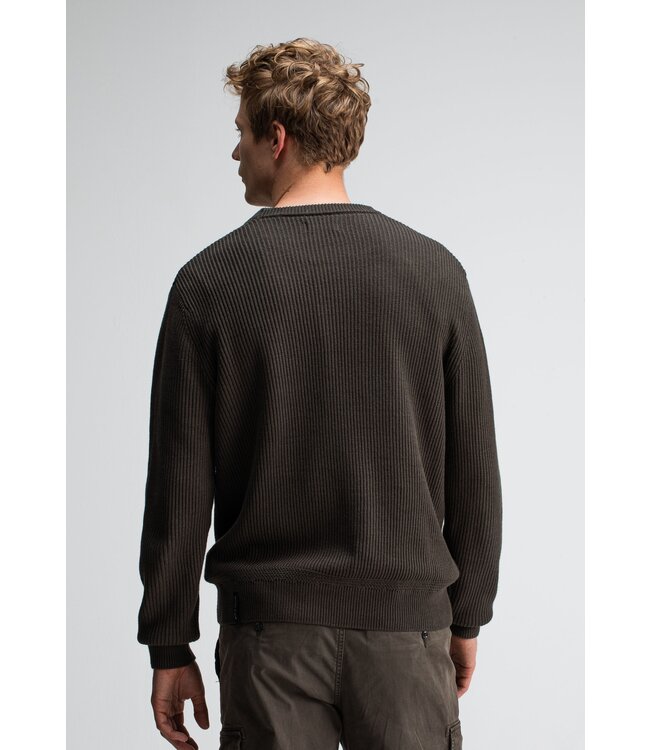 Butcher of Blue Galway crewneck mocha brown