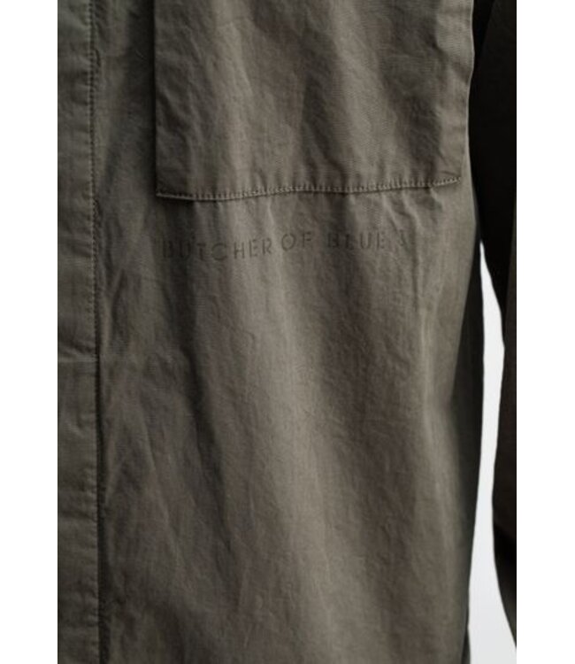 Butcher of Blue Dan cotton overshirt DK. granite green