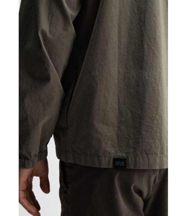 Butcher of Blue Dan cotton overshirt DK. granite green