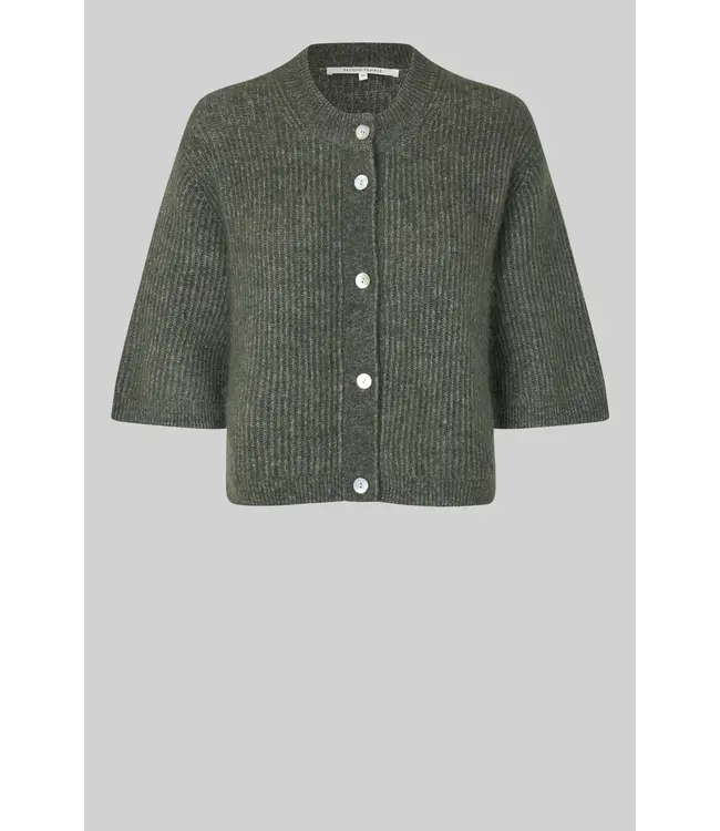 Second Female Andrea Knit Cardigan beluga green